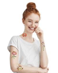 TATTonMe Metalické tetovaèky pre ženy Kytice sada Gold 5