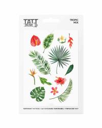 Vodeodolné doèasné tetovaèky Tropické rastliny TATTonMe mix