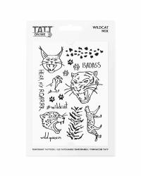 Vodeodolné dočasné tetovačky Divoké mačky TATTonMe mix