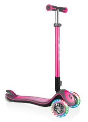 Trojkolesov kolobeka Globber Elite Deluxe Lights Deep Pink