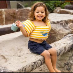 Swim Essential Plávacia vesta s rukávnikmi Ve¾ryba pre deti od 2 rokov 3
